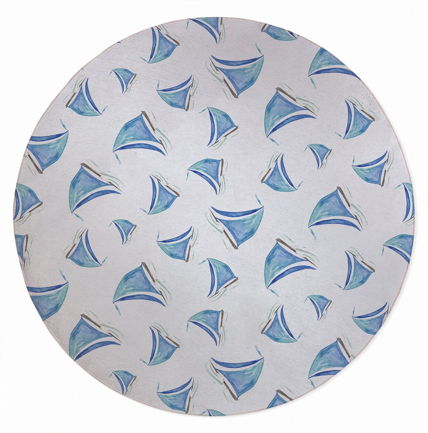 Summer Sailboats Outdoor Rug By Christopher's Corner