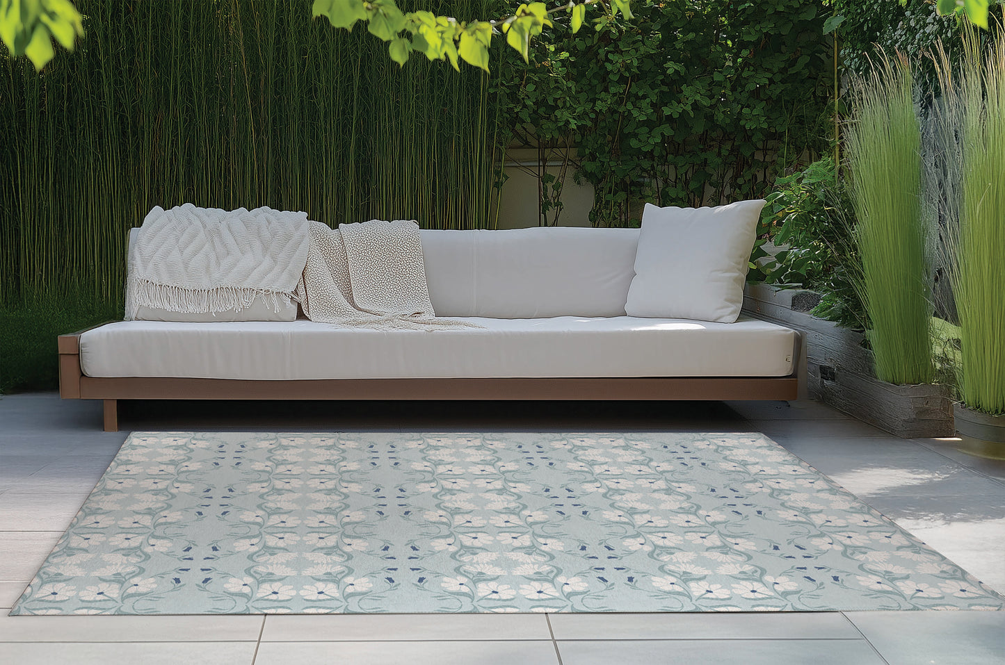Groovy Flowers Outdoor Rug By Christopher's Corner