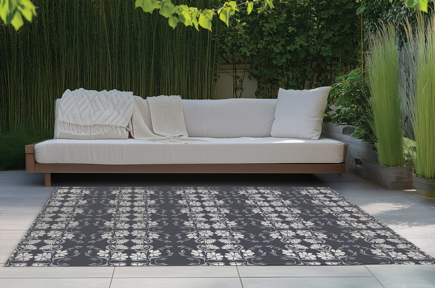 Groovy Flowers Outdoor Rug By Christopher's Corner