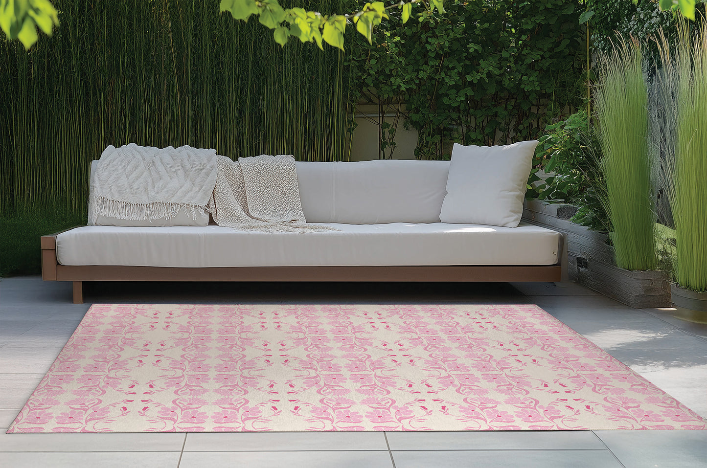 Groovy Flowers Outdoor Rug By Christopher's Corner