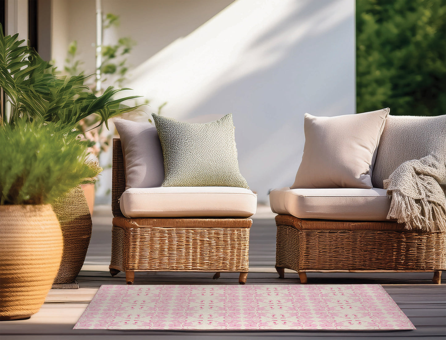 Groovy Flowers Outdoor Rug By Christopher's Corner