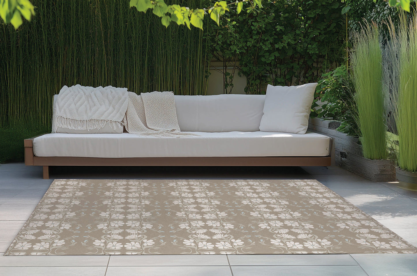 Groovy Flowers Outdoor Rug By Christopher's Corner