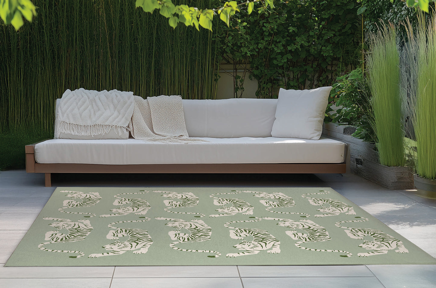 Hey Tiger Outdoor Rug By Christopher's Corner