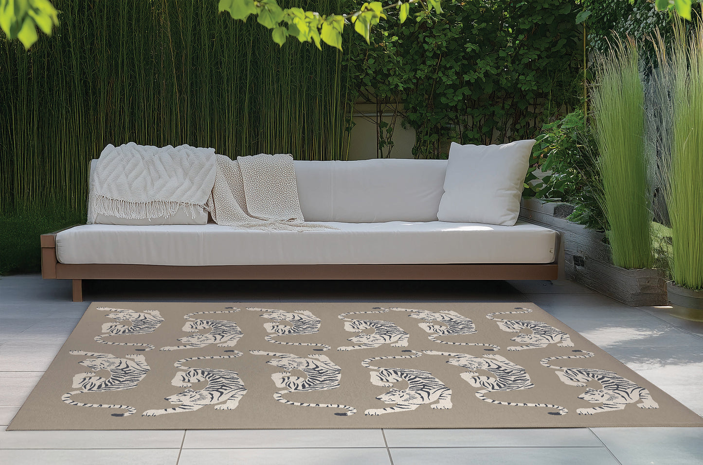 Hey Tiger Outdoor Rug By Christopher's Corner