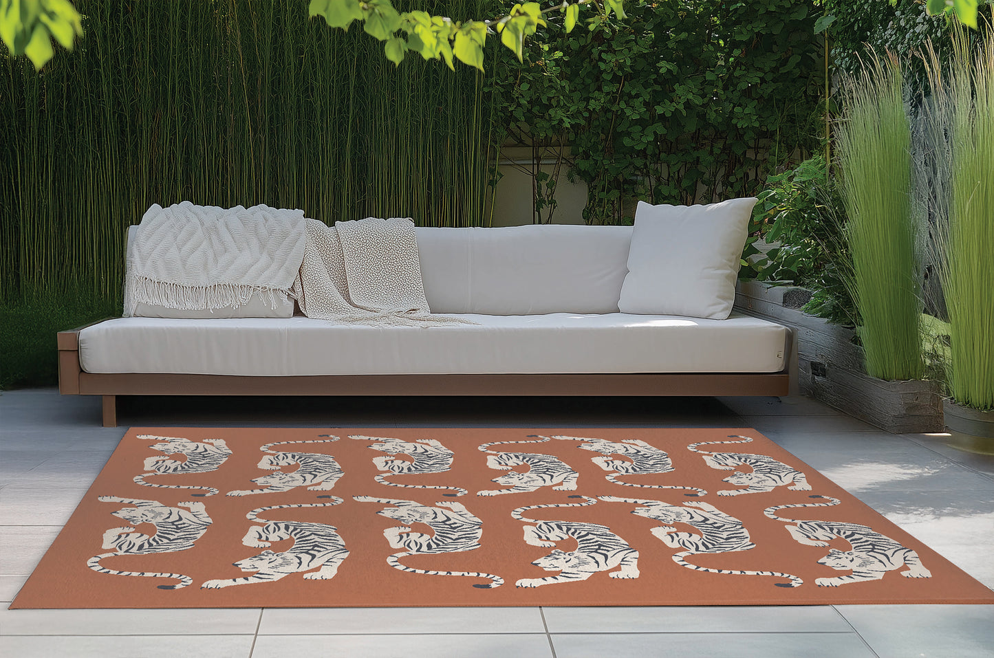 Hey Tiger Outdoor Rug By Christopher's Corner