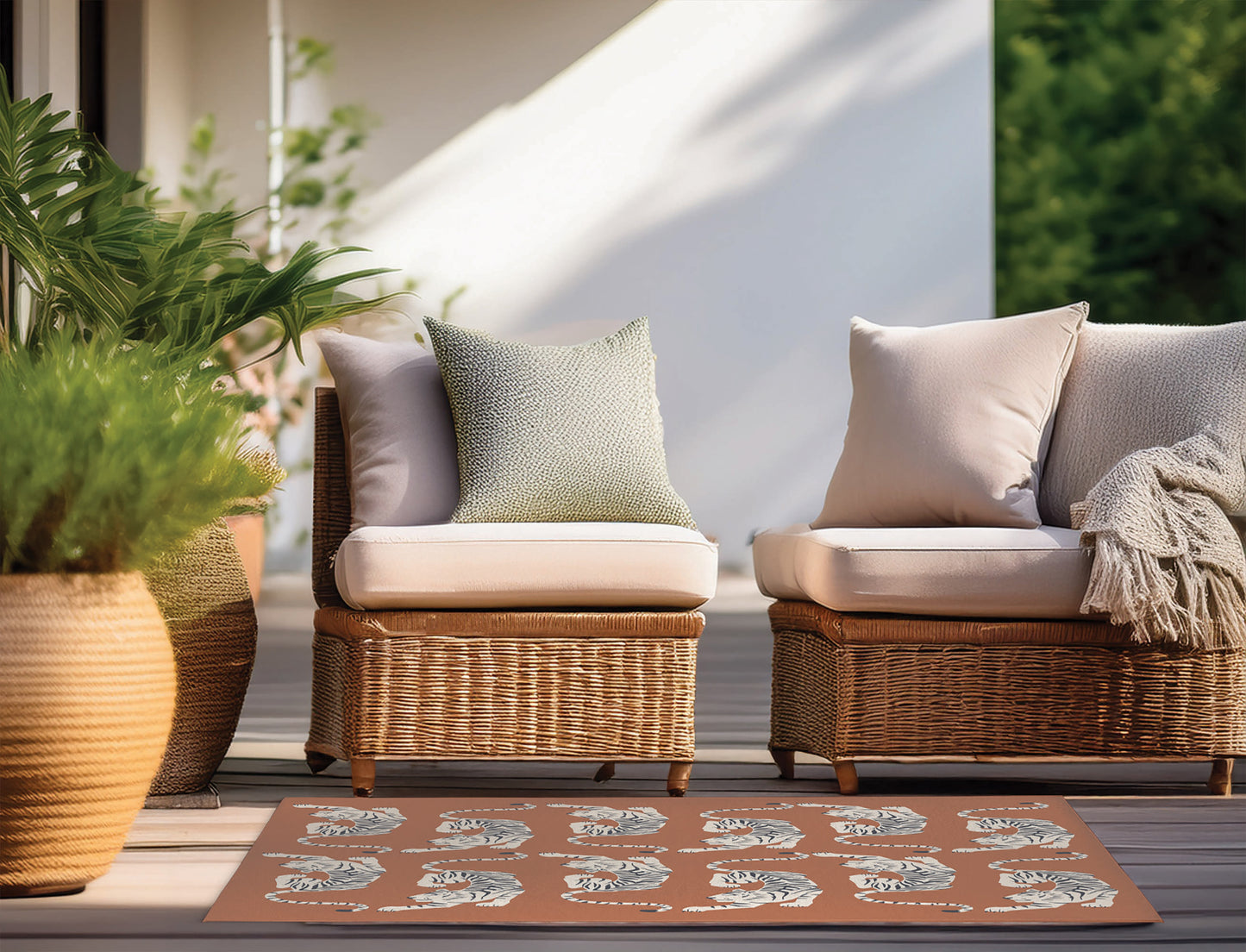 Hey Tiger Outdoor Rug By Christopher's Corner