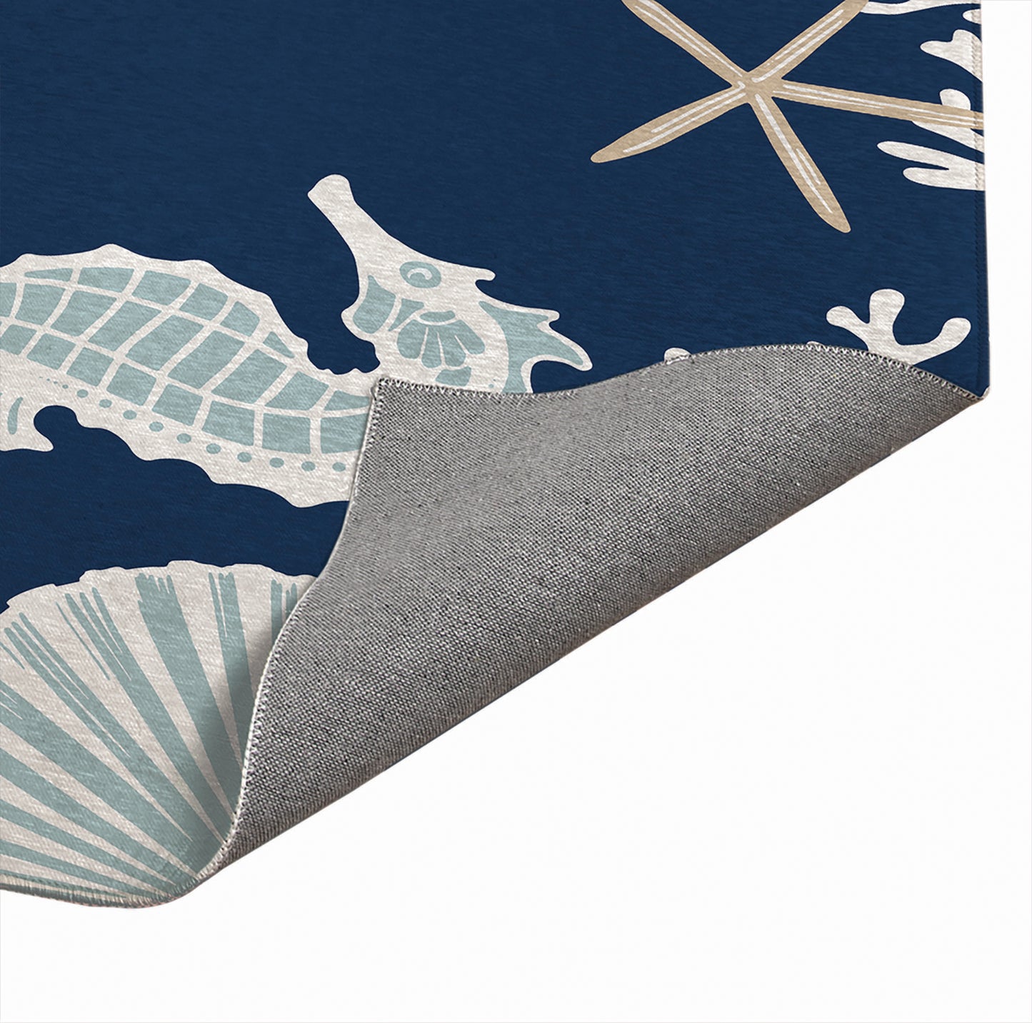 Coral & Seahorse Outdoor Rug By Christopher's Corner