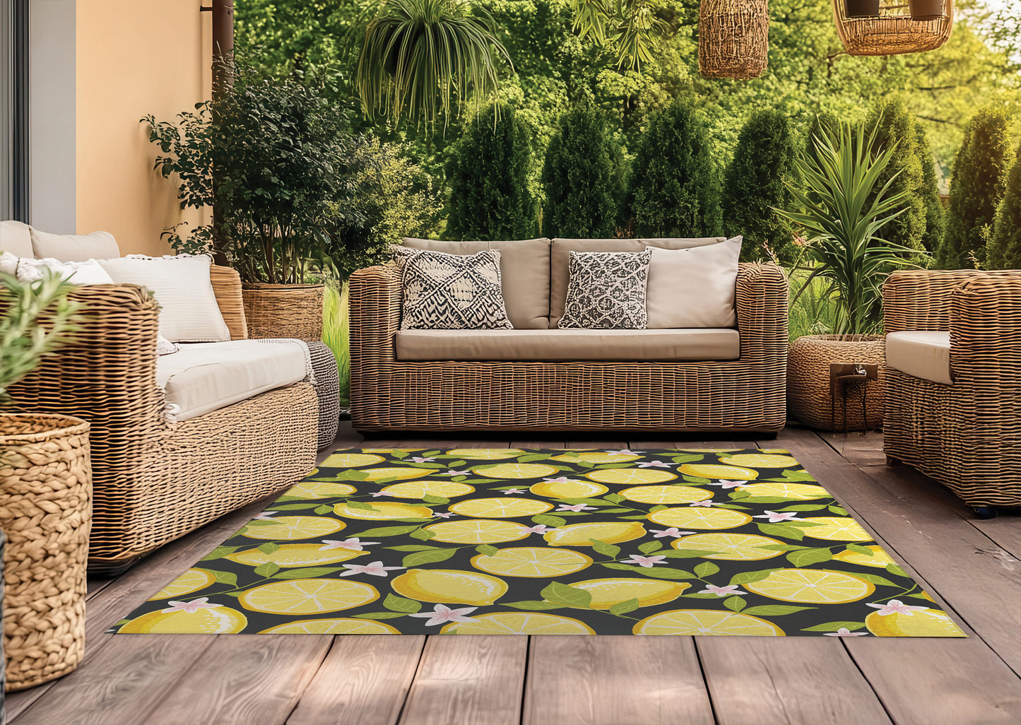 Lemons Outdoor Rug By Christopher's Corner