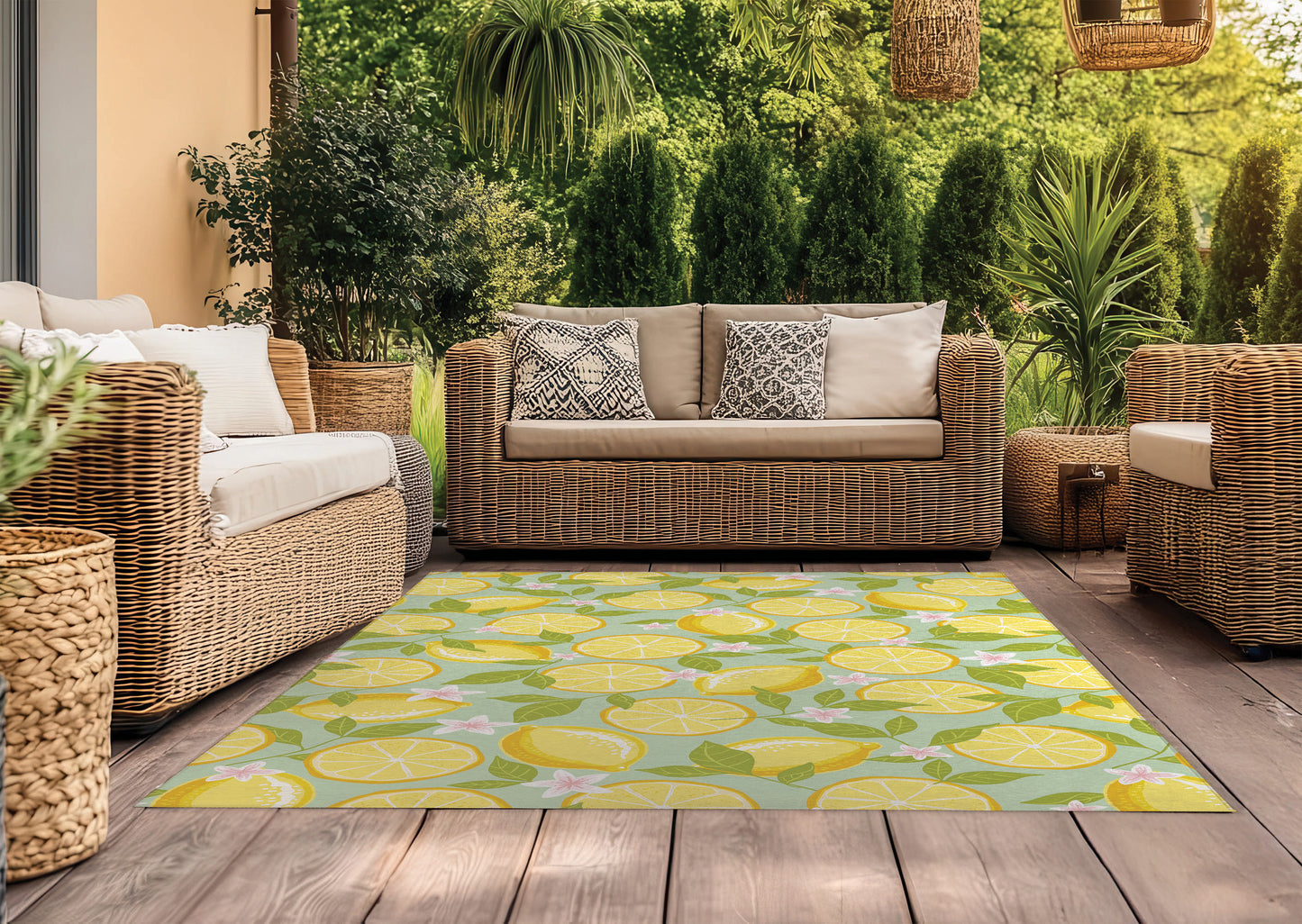 Lemons Outdoor Rug By Christopher's Corner
