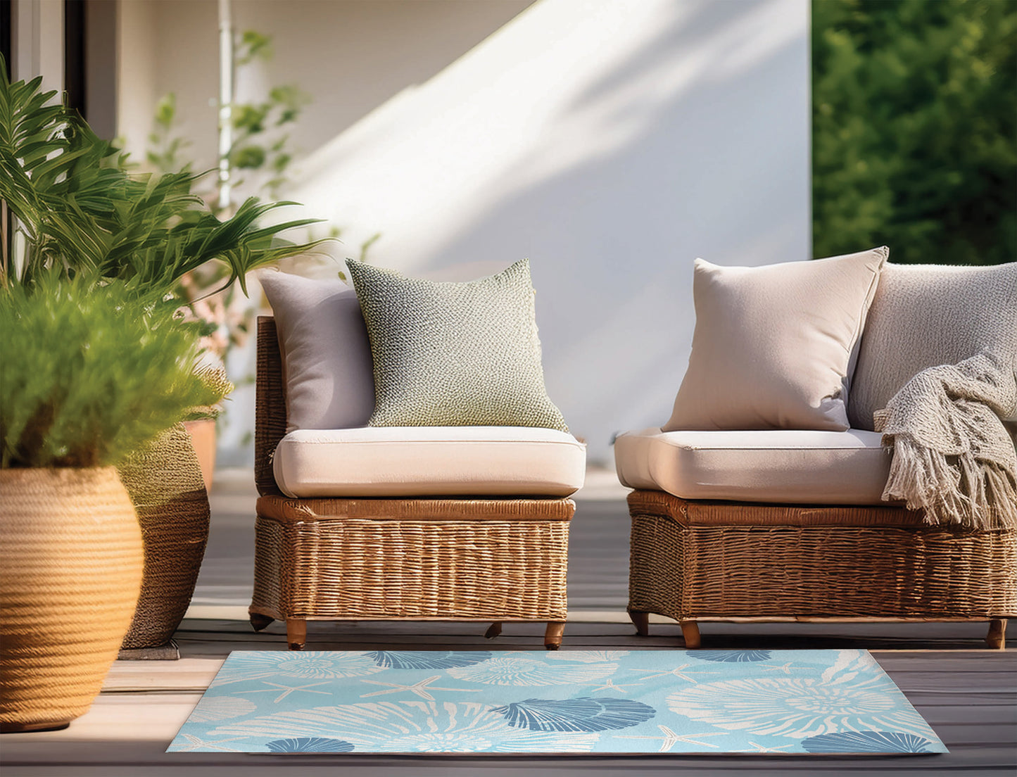 Starfish Outdoor Rug By Christopher's Corner