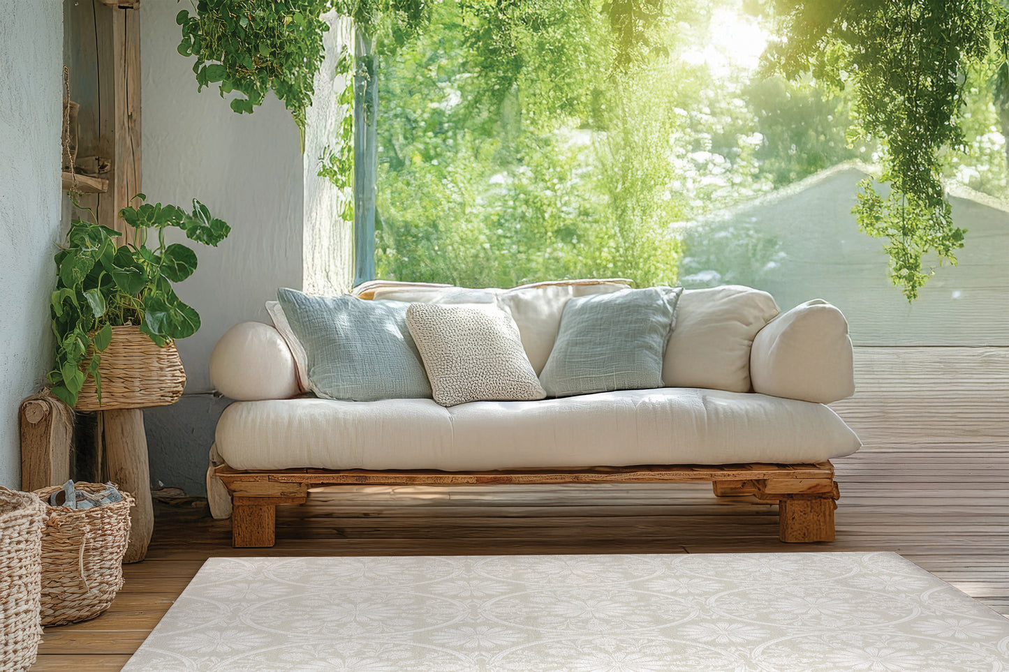 Daisy Tile Outdoor Rug By Christopher's Corner