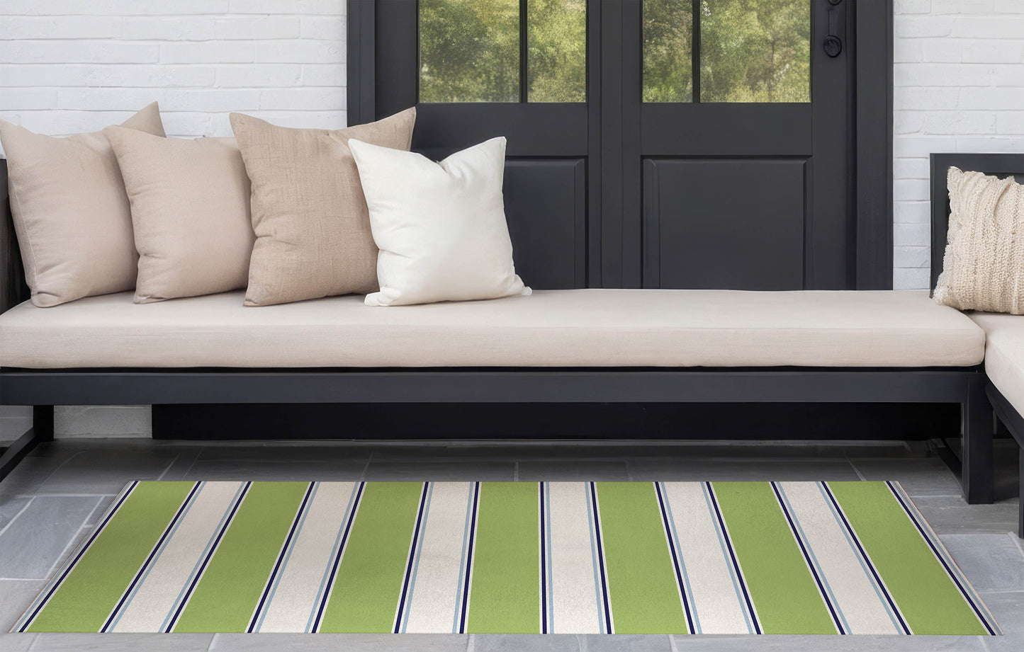 Cabana Stripe Outdoor Rug By Christopher's Corner