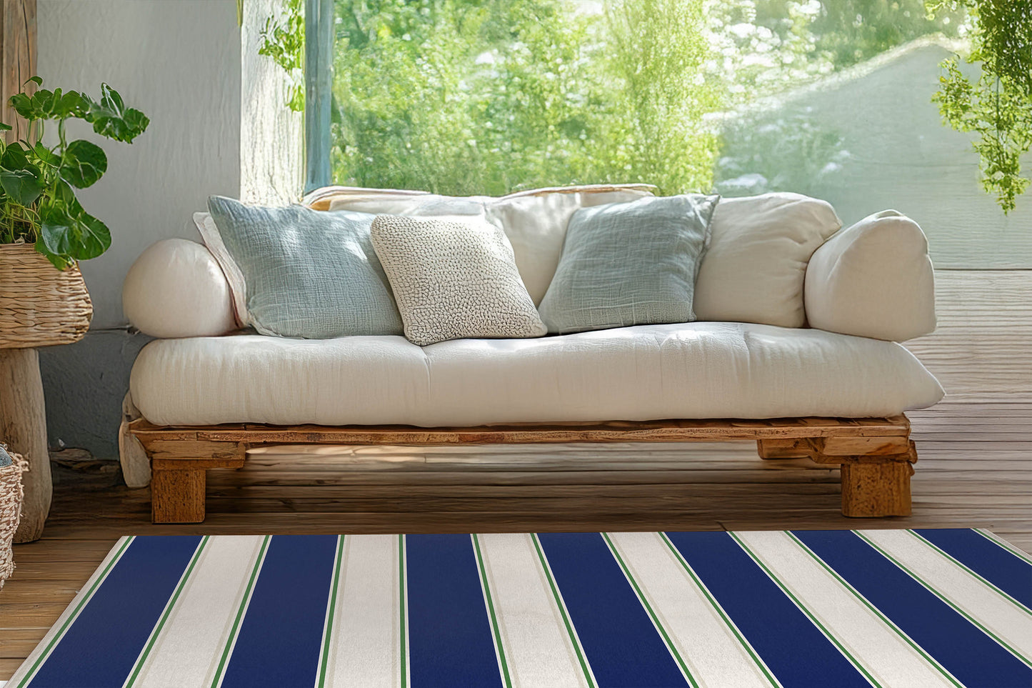Cabana Stripe Outdoor Rug By Christopher's Corner