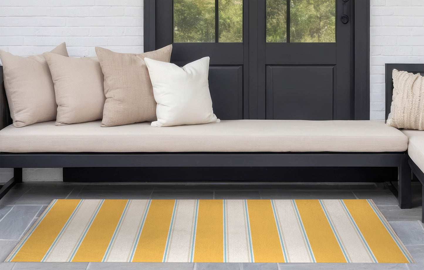 Cabana Stripe Outdoor Rug By Christopher's Corner