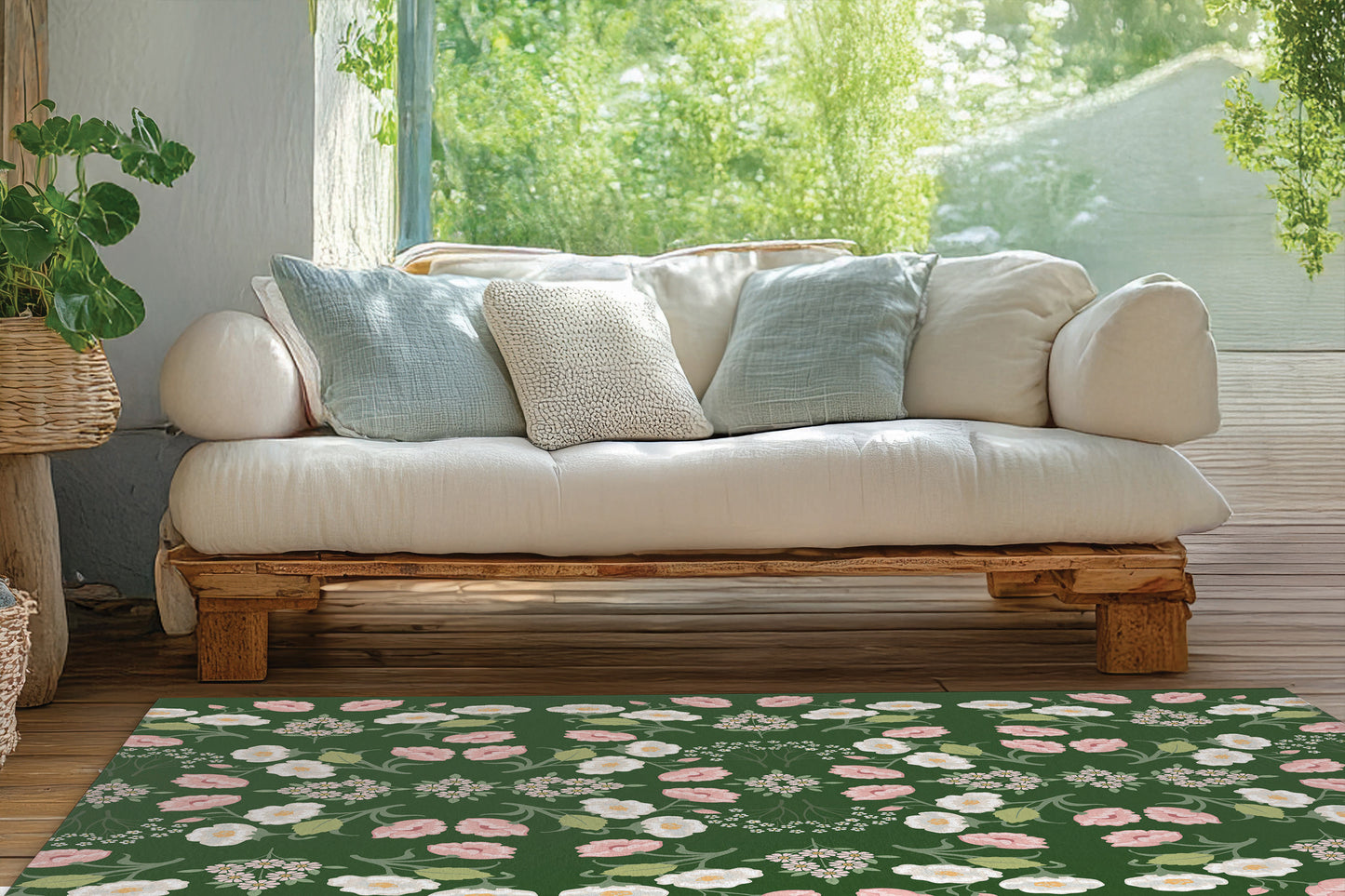 May flowers Outdoor Rug By Christopher's Corner
