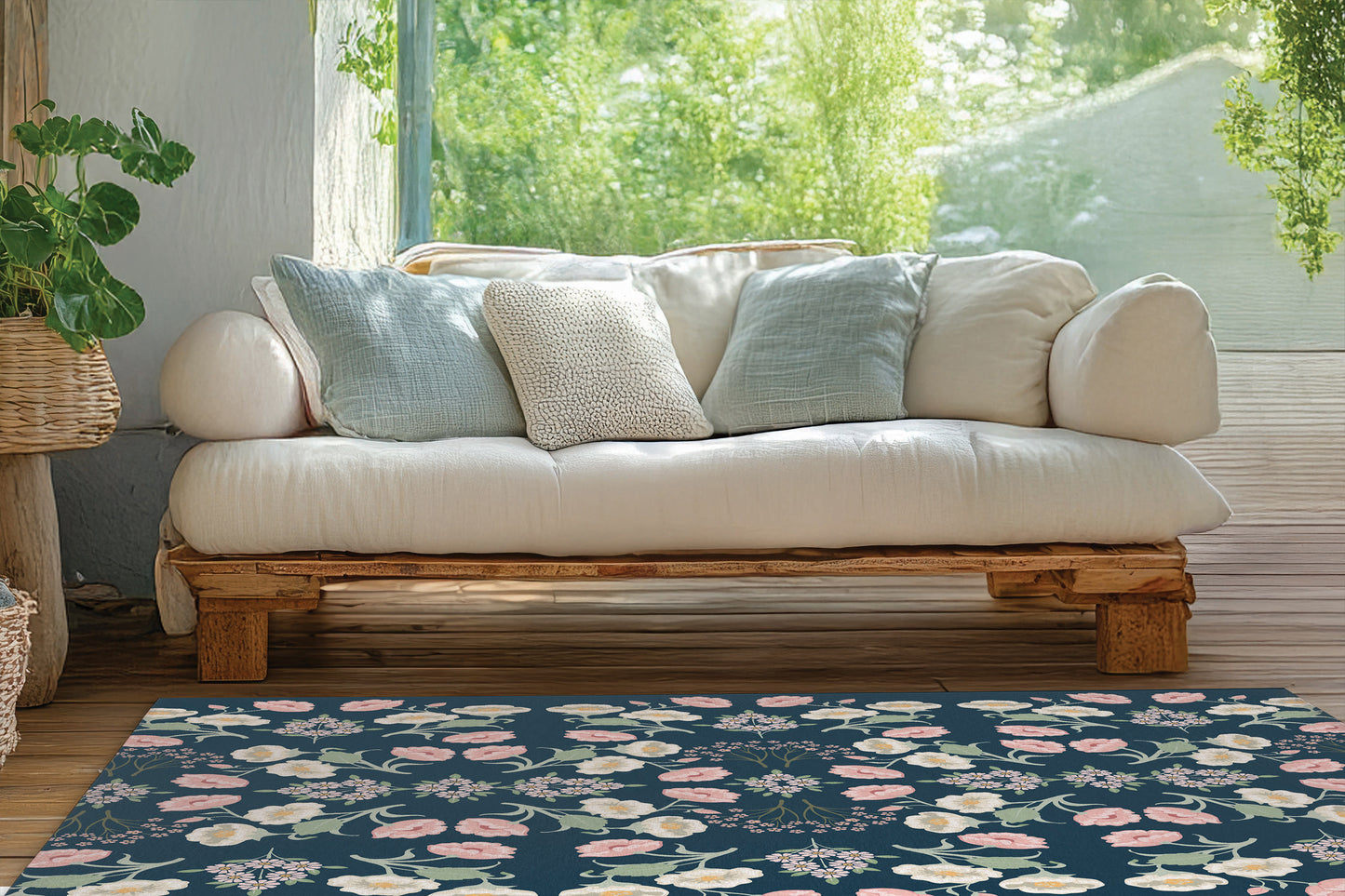 May flowers Outdoor Rug By Christopher's Corner