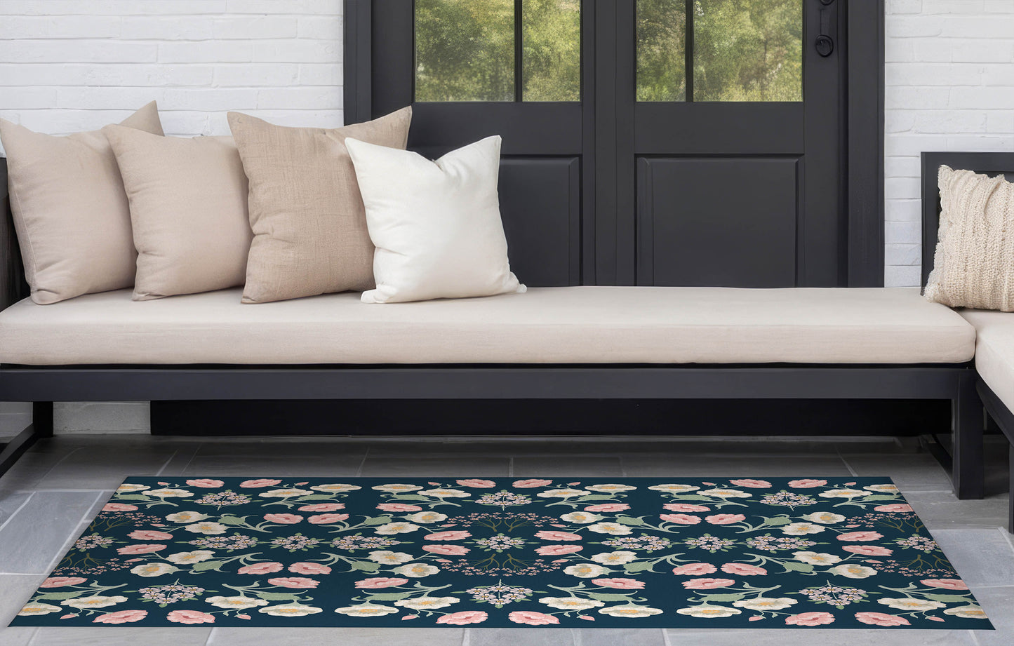 May flowers Outdoor Rug By Christopher's Corner