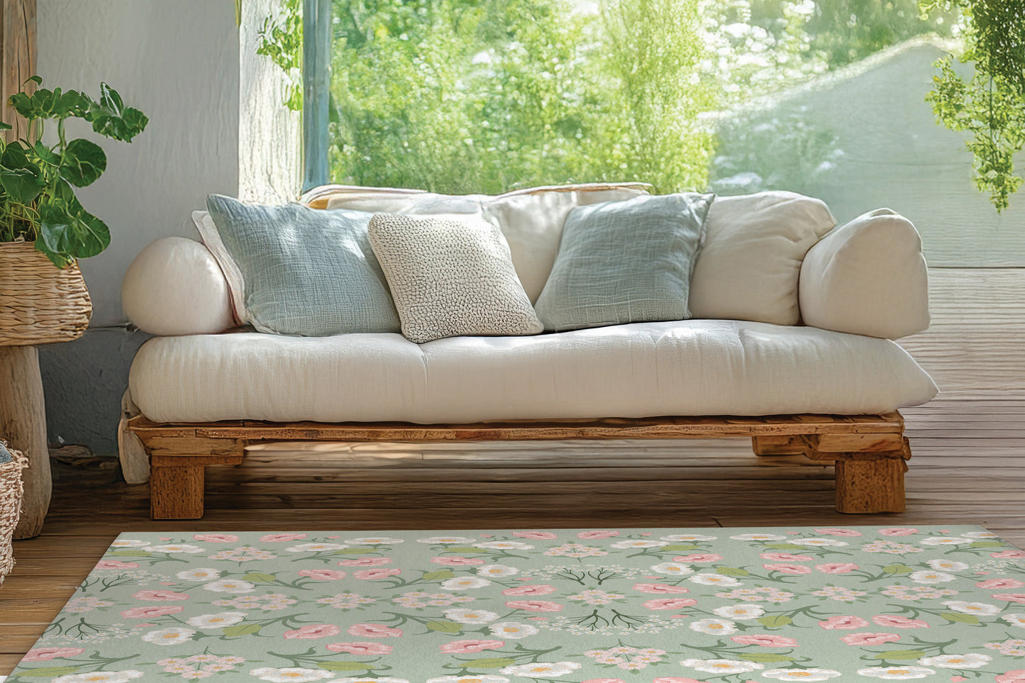 May flowers Outdoor Rug By Christopher's Corner