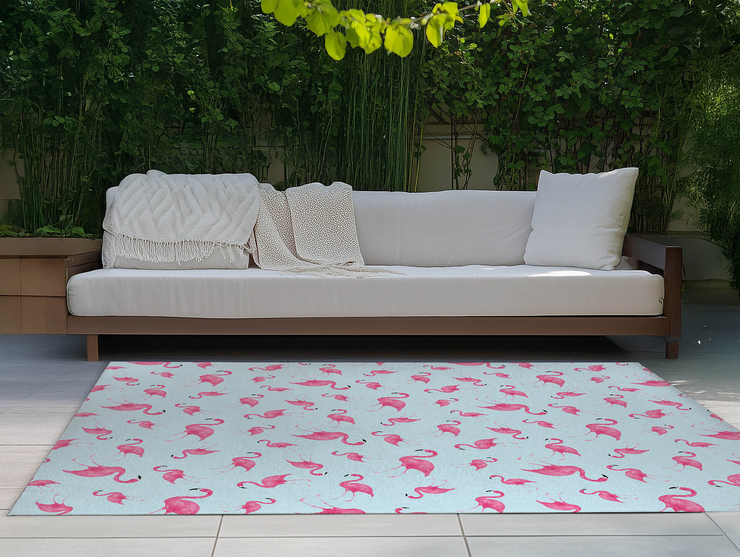 Summer Flamingo Outdoor Rug By Christopher's Corner