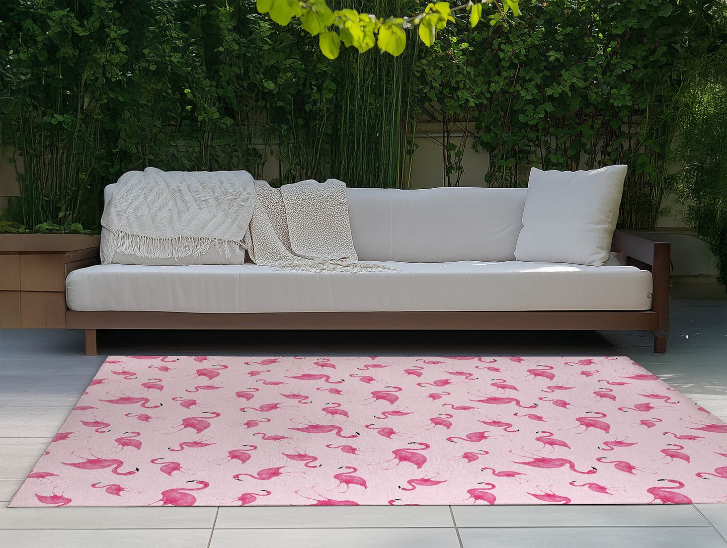 Summer Flamingo Outdoor Rug By Christopher's Corner