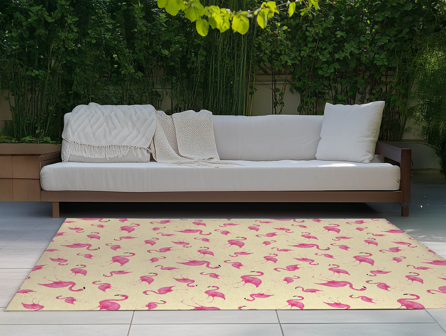 Summer Flamingo Outdoor Rug By Christopher's Corner