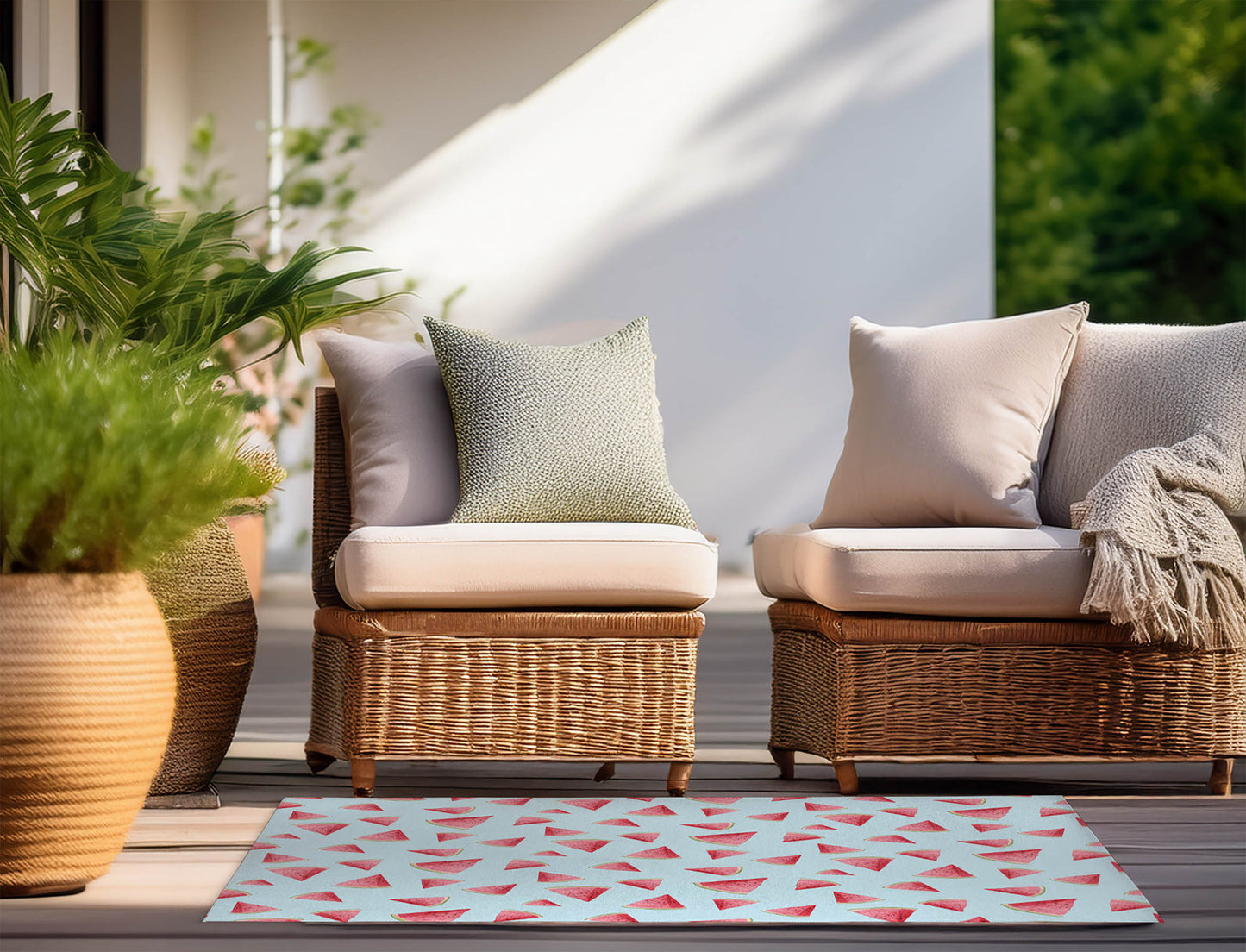 Summer Melon Outdoor Rug By Christopher's Corner
