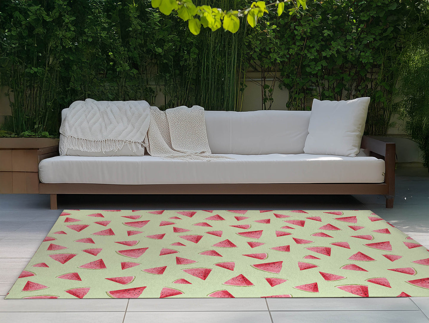Summer Melon Outdoor Rug By Christopher's Corner
