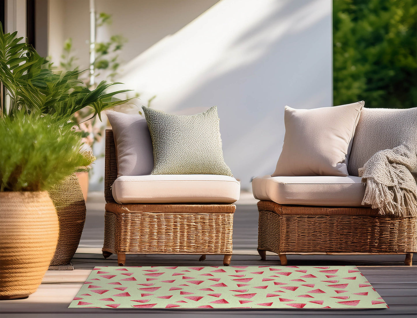 Summer Melon Outdoor Rug By Christopher's Corner