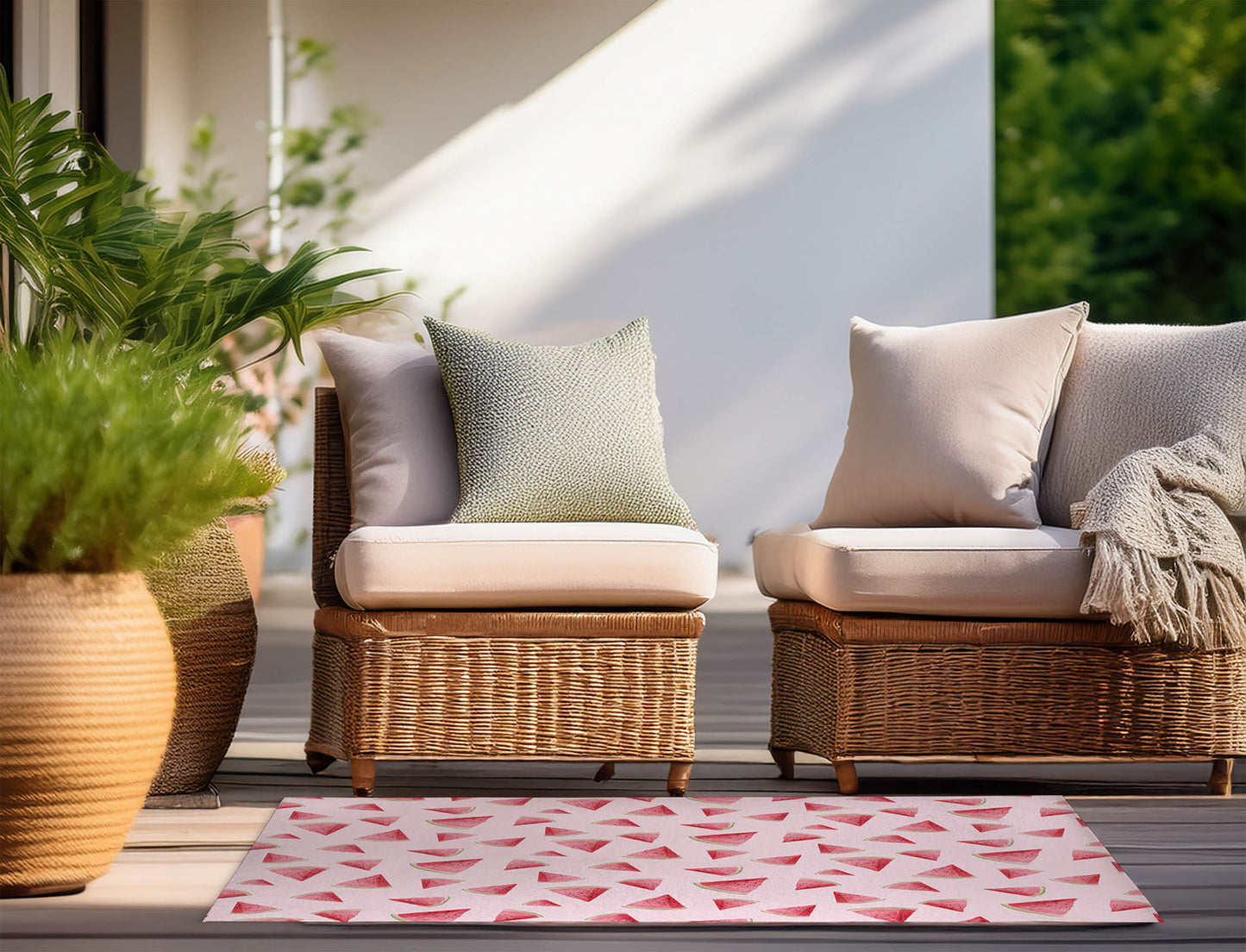 Summer Melon Outdoor Rug By Christopher's Corner