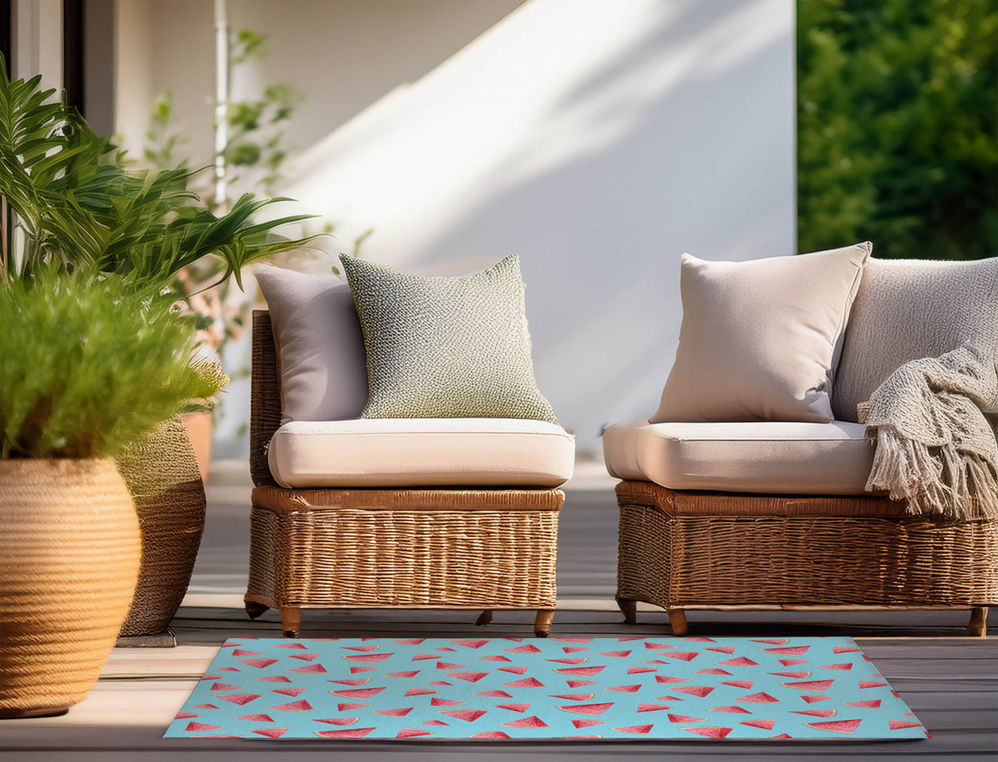 Summer Melon Outdoor Rug By Christopher's Corner