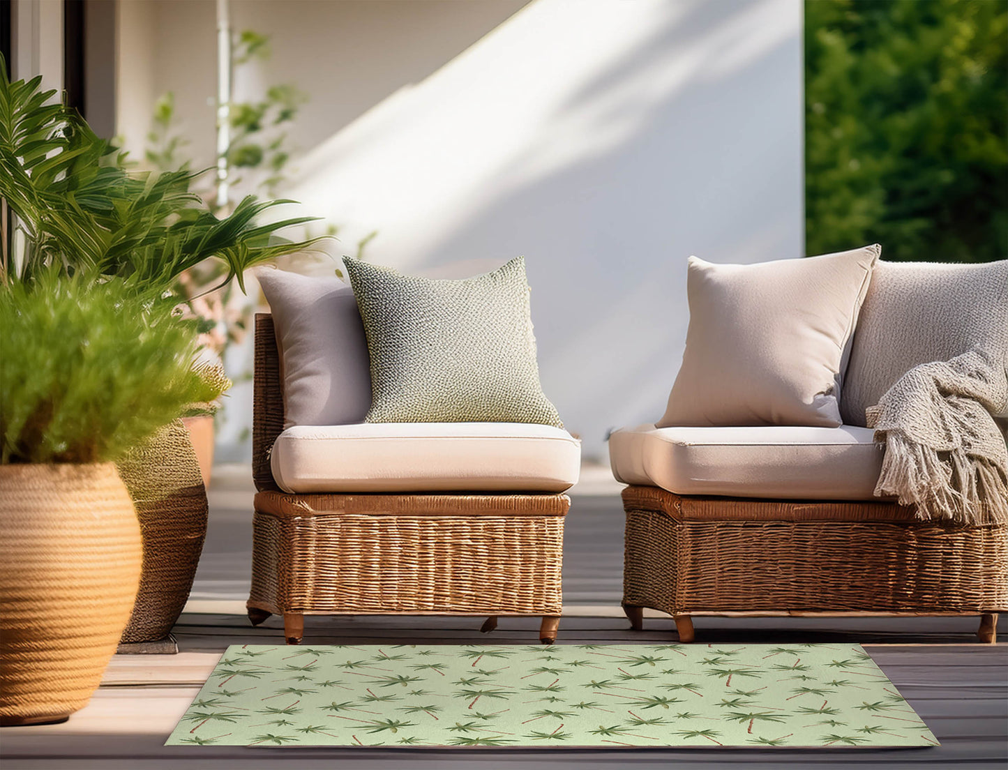 Summer Palms Outdoor Rug By Christopher's Corner