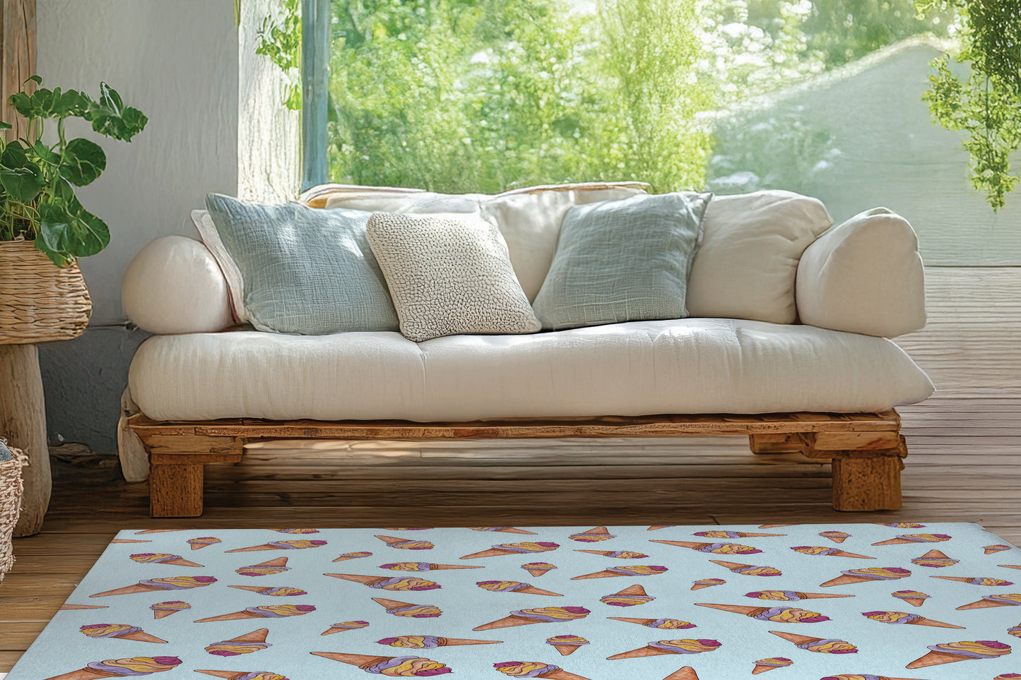 Summer Ice cream Outdoor Rug By Christopher's Corner