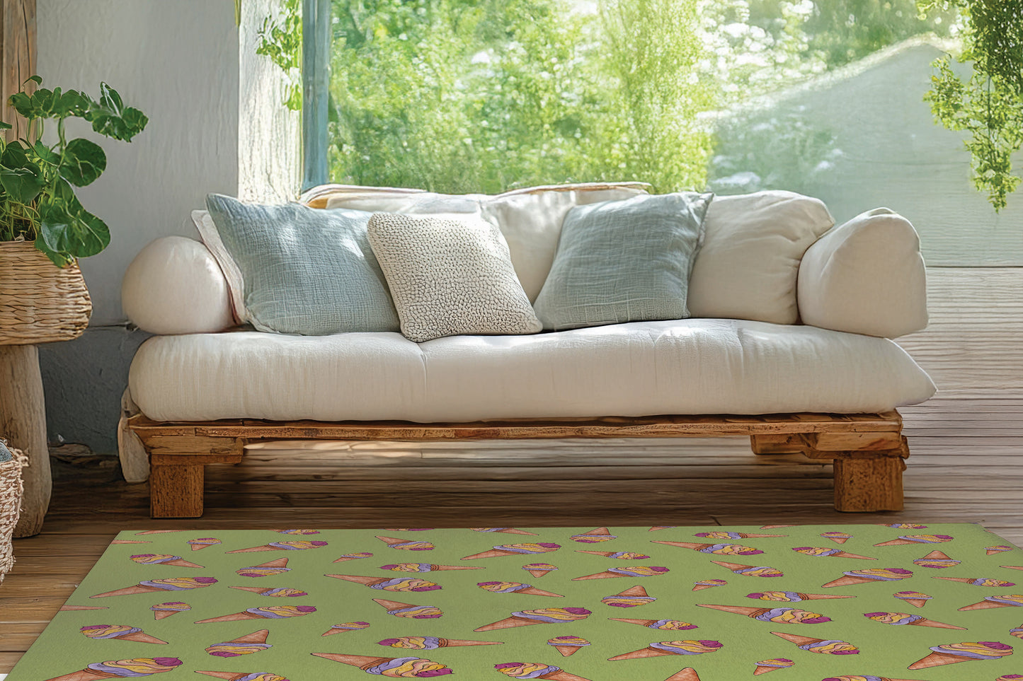 Summer Ice cream Outdoor Rug By Christopher's Corner