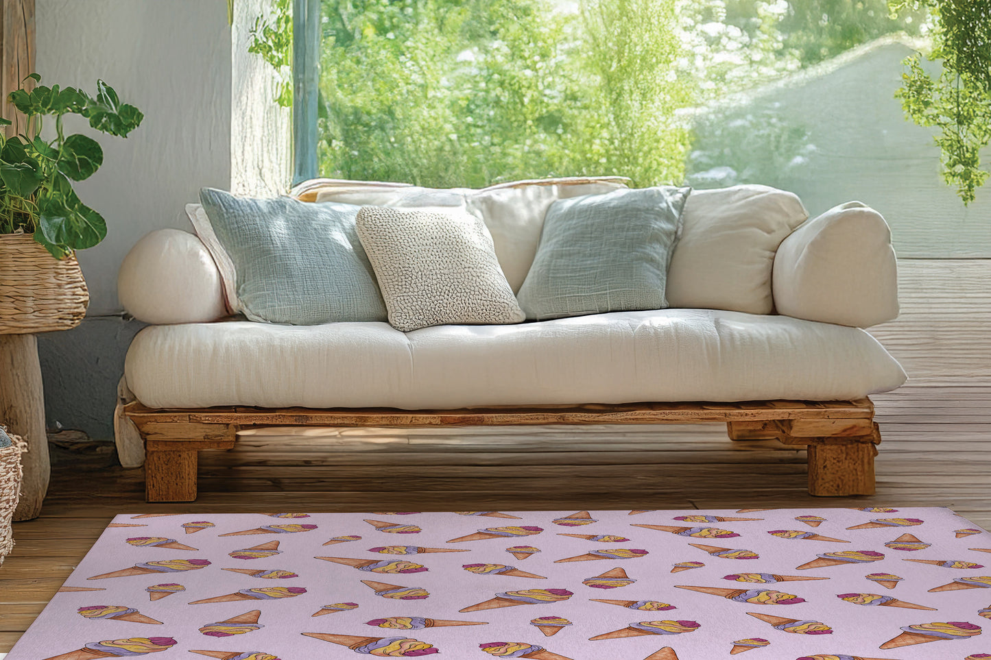 Summer Ice cream Outdoor Rug By Christopher's Corner