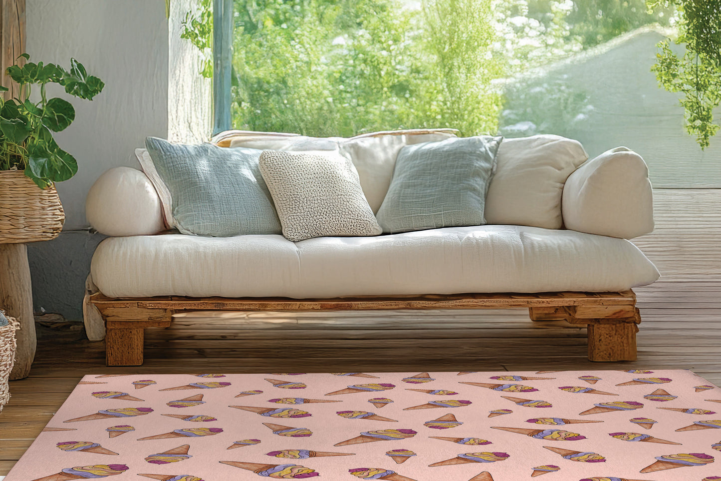 Summer Ice cream Outdoor Rug By Christopher's Corner