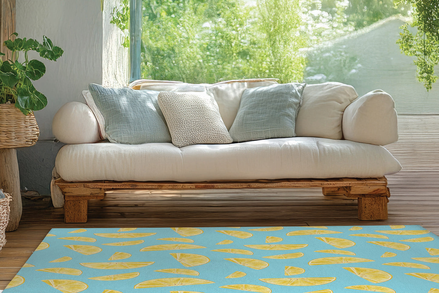 Summer Lemon Outdoor Rug By Christopher's Corner