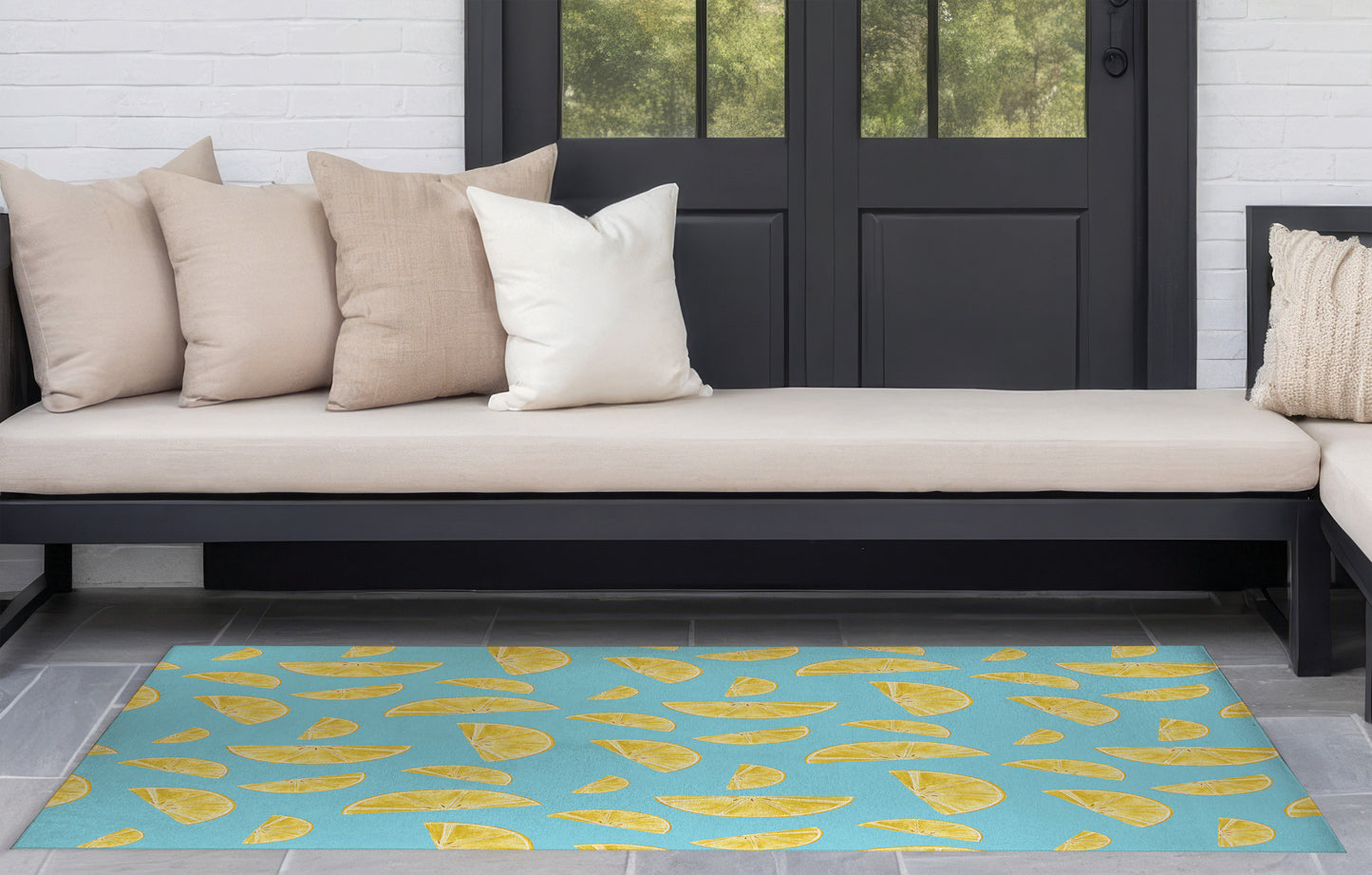 Summer Lemon Outdoor Rug By Christopher's Corner