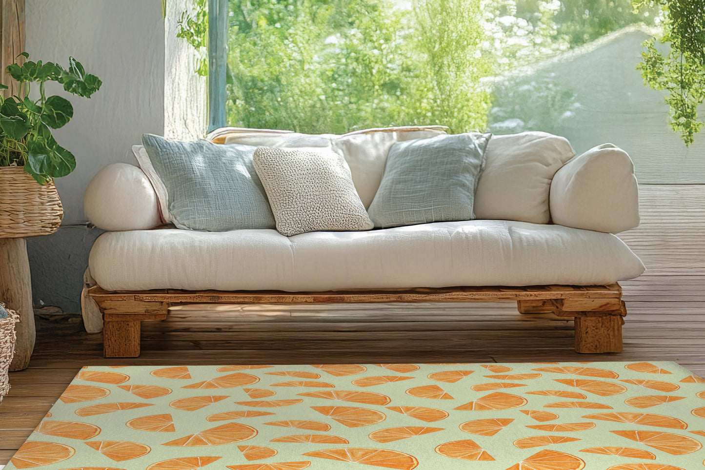 Summer Oranges Outdoor Rug By Christopher's Corner