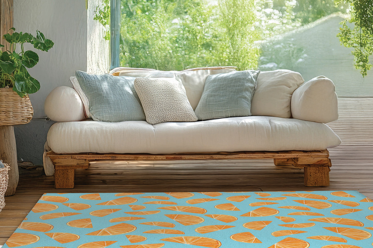 Summer Oranges Outdoor Rug By Christopher's Corner