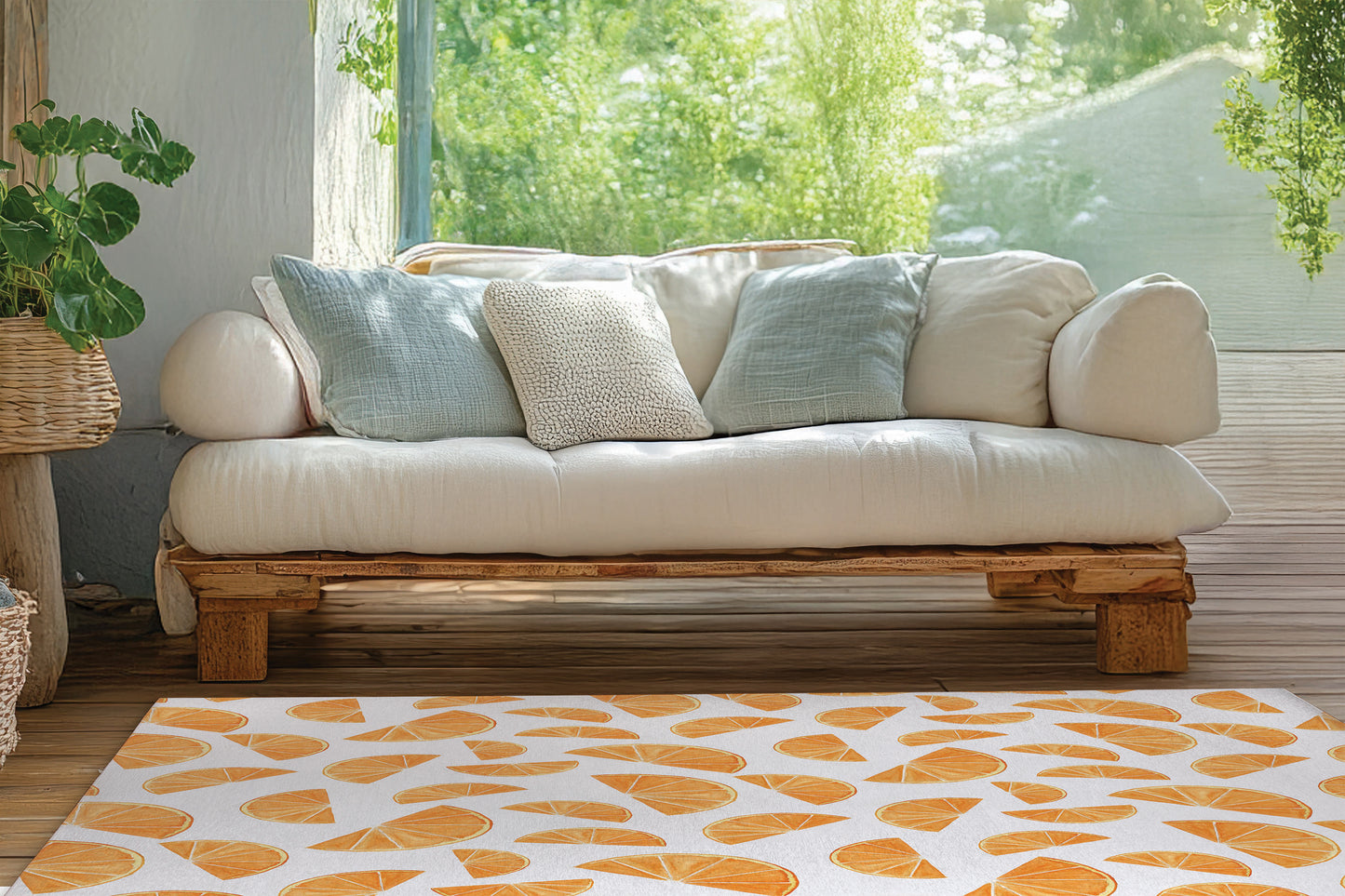 Summer Oranges Outdoor Rug By Christopher's Corner