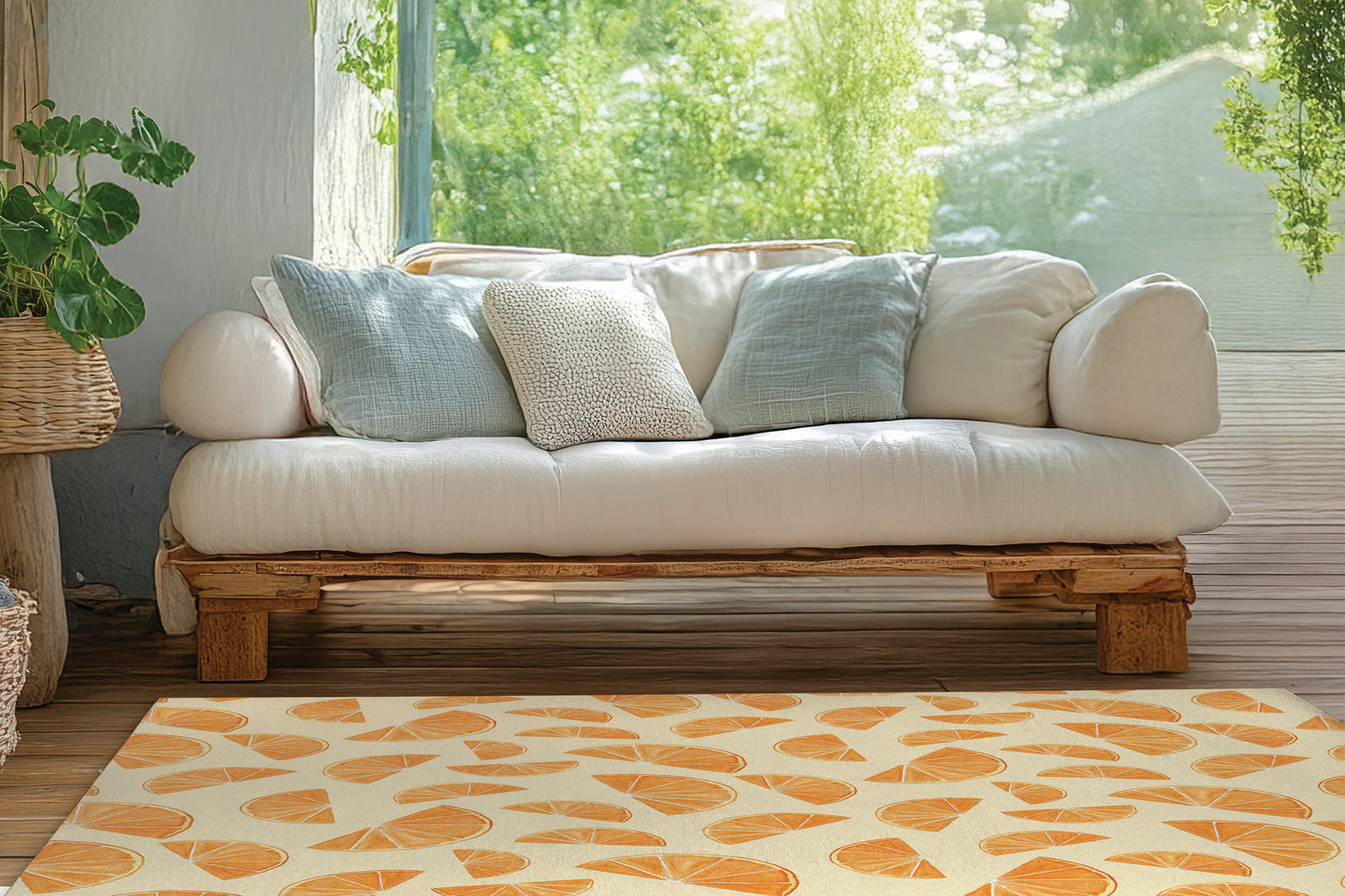 Summer Oranges Outdoor Rug By Christopher's Corner