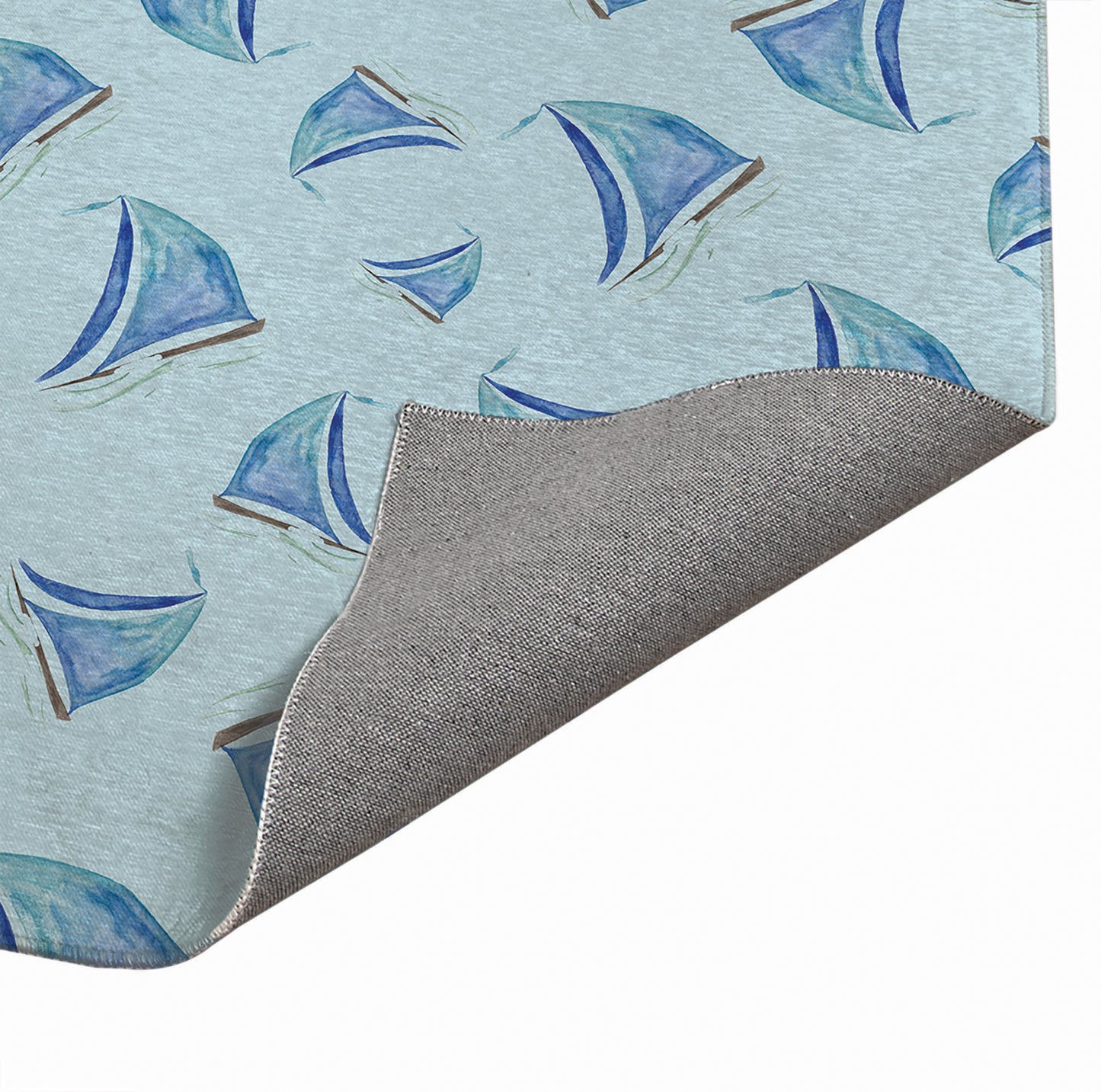 Summer Sailboats Outdoor Rug By Christopher's Corner