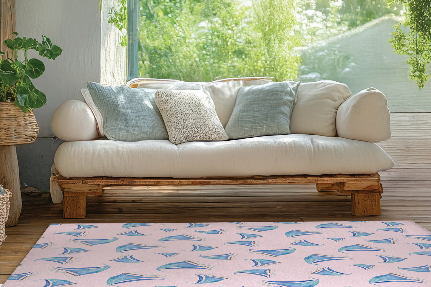 Summer Sailboats Outdoor Rug By Christopher's Corner