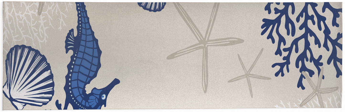 Coral & Seahorse Outdoor Rug By Christopher's Corner