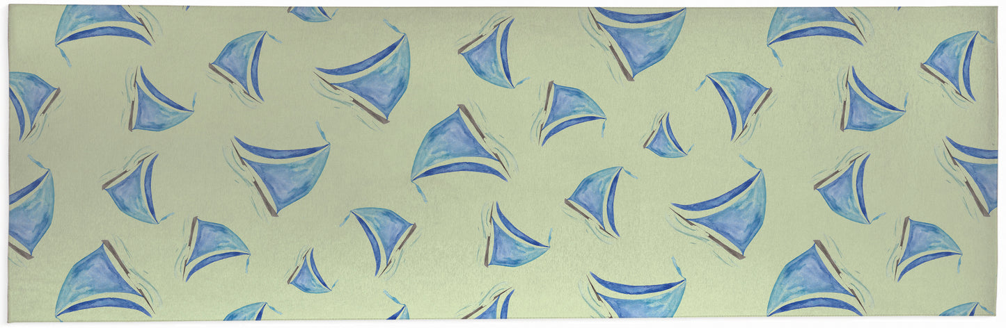 Summer Sailboats Outdoor Rug By Christopher's Corner