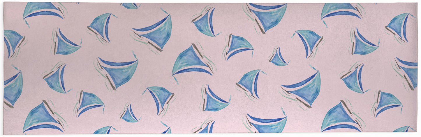 Summer Sailboats Outdoor Rug By Christopher's Corner