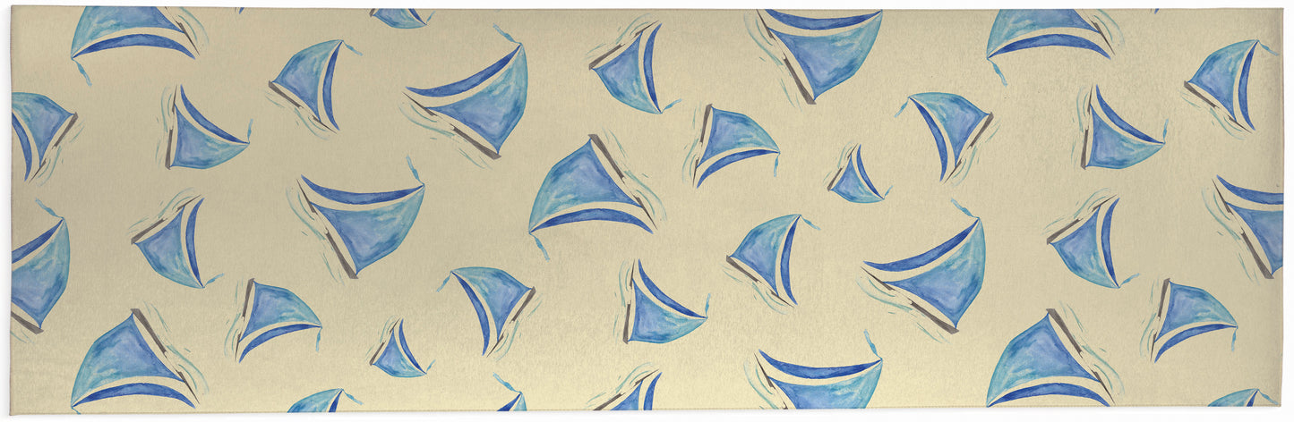 Summer Sailboats Outdoor Rug By Christopher's Corner
