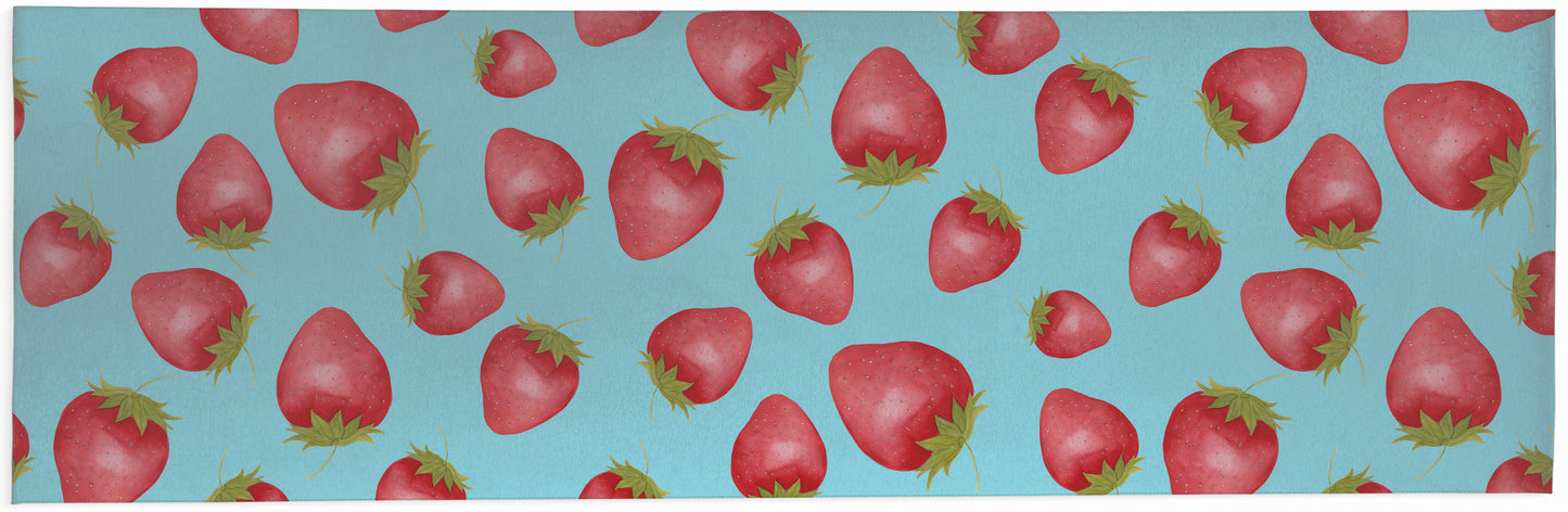 Summer Strawberries Outdoor Rug By Christopher's Corner