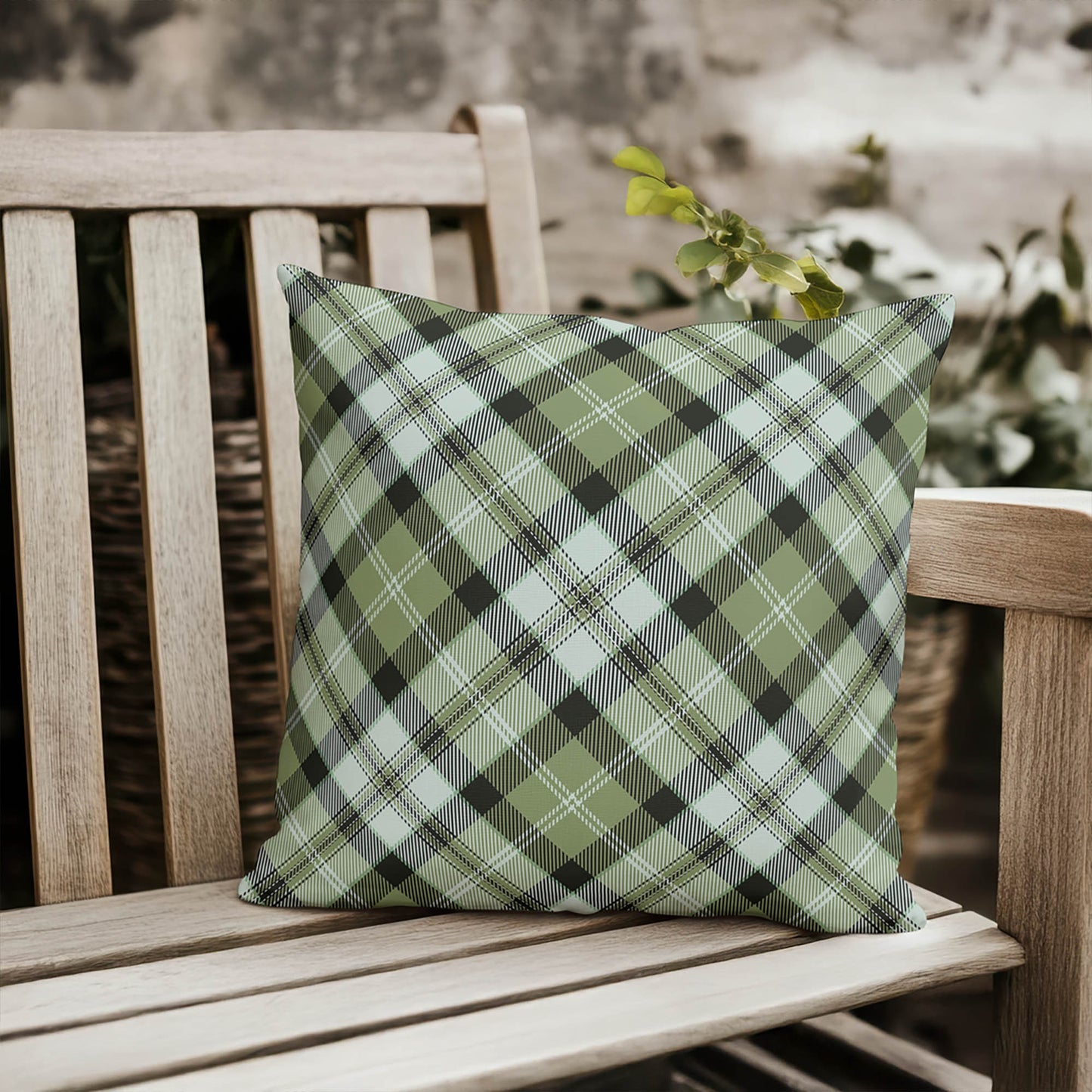 Anthony Plaid Outdoor Pillow