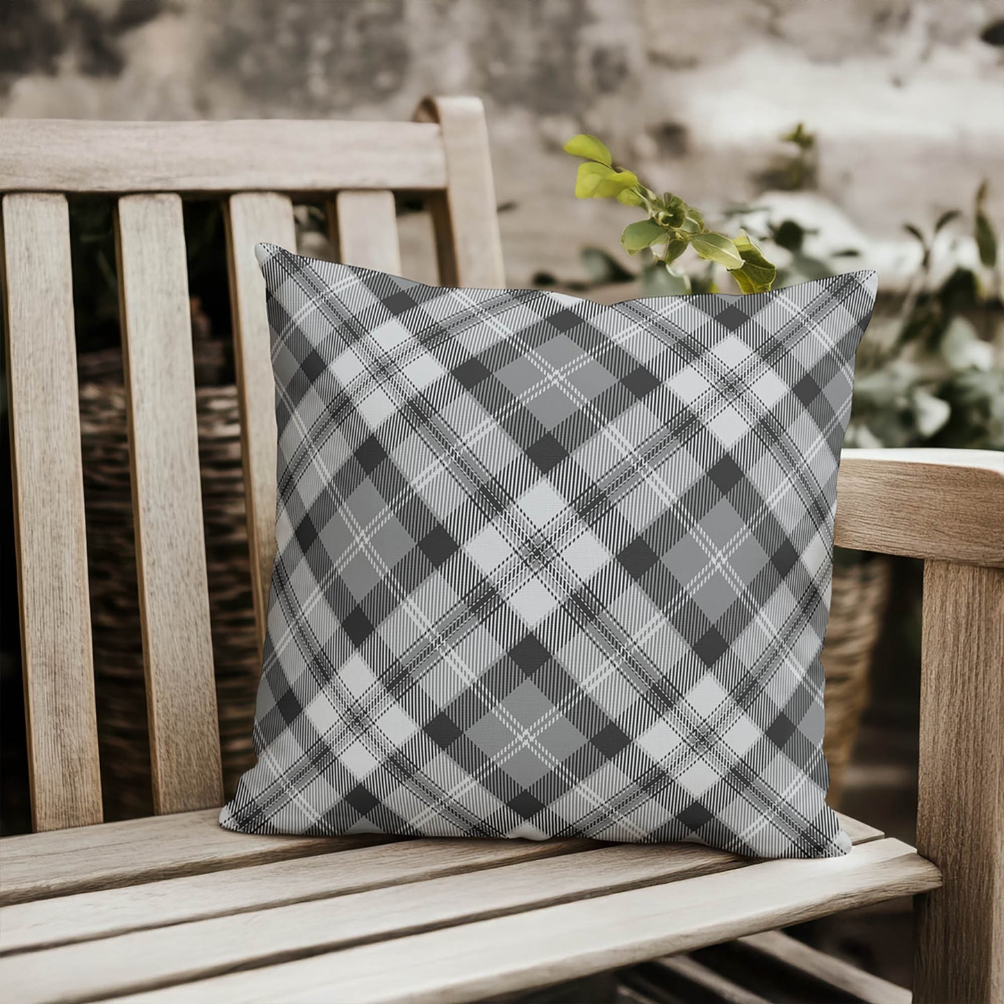 Anthony Plaid Outdoor Pillow